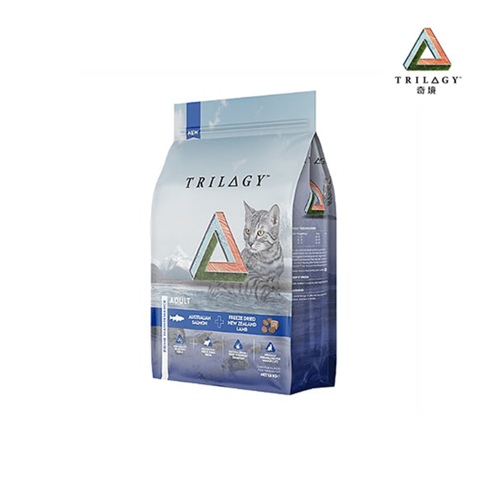 奇境 澳洲鮭魚＋紐西蘭羊肺凍乾 無穀全貓糧