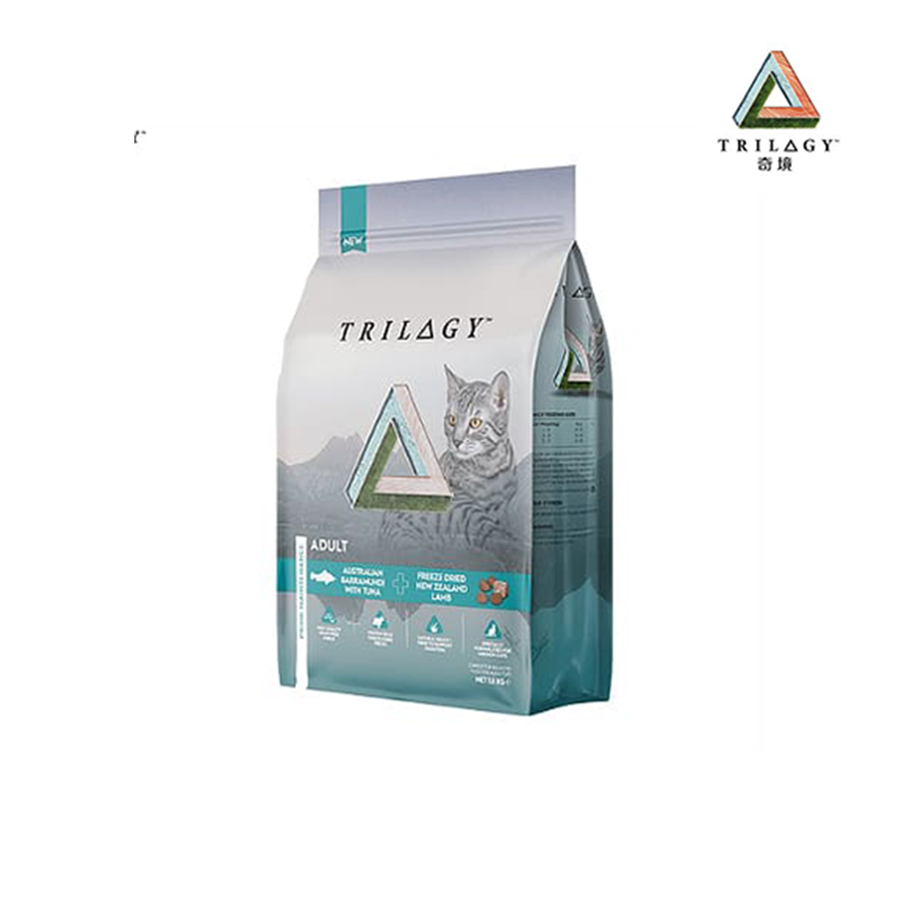 奇境 澳洲尖吻鱸&鮪魚＋紐西蘭羊肺凍乾 無穀全貓糧