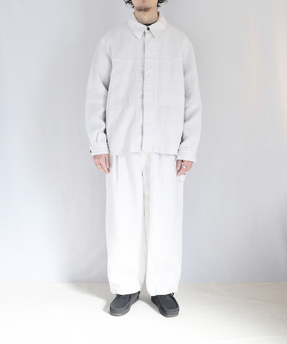 NEST ROBE CONFECT LINEN DUCK RAILROAD WORKER JACKET /