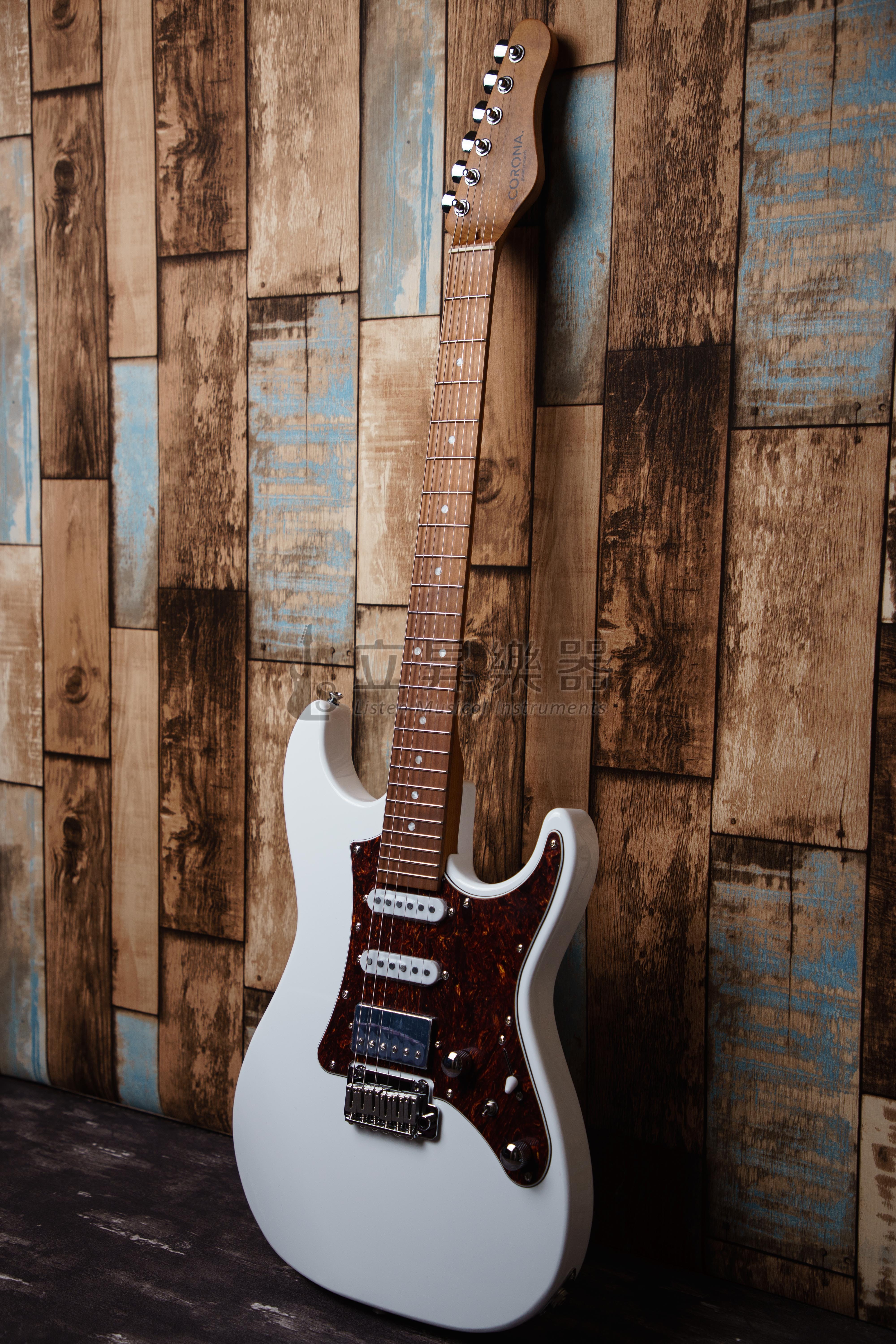 CORONA Modern Plus SE24 24格 烤楓木琴頸指板 不銹鋼Fret 附原廠厚袋 | OWT奧林匹克白 / DHB 海豚藍