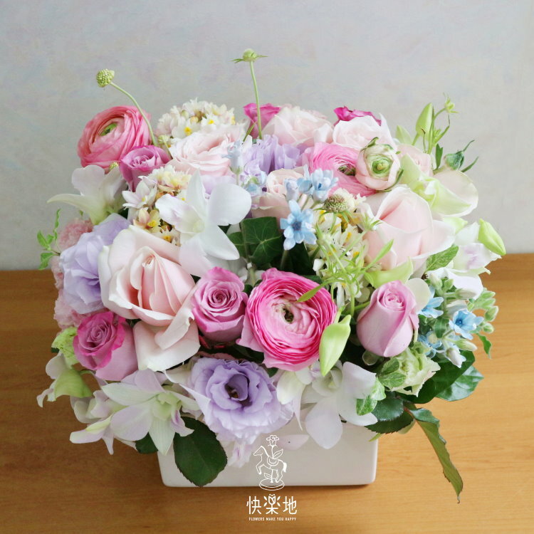 夢幻獻禮 I 鮮花禮盒 flowers in box  AB220262