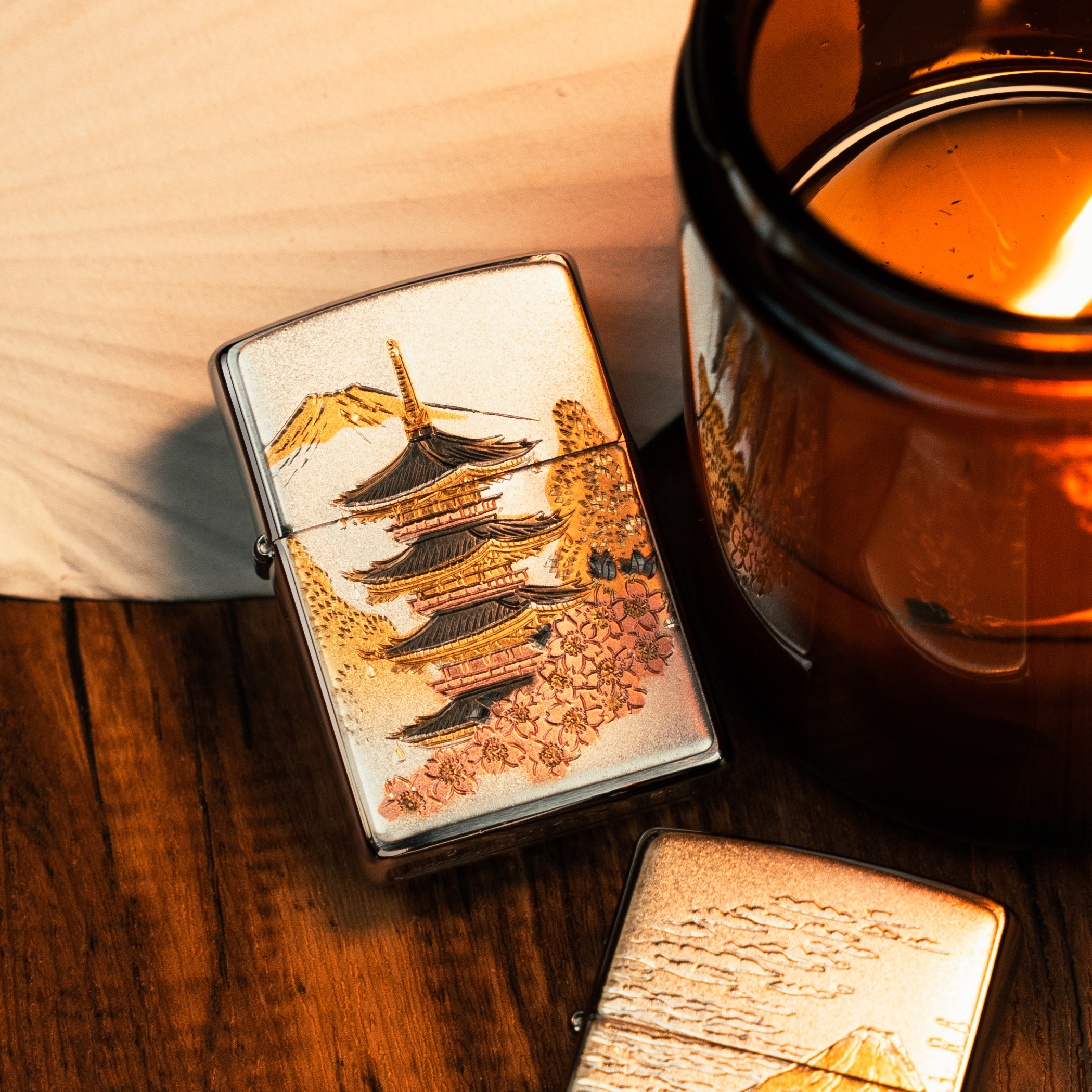 Zippo 日版日本傳統富士山塔打火機(5-26c) |專賣日版，韓版，美版火機