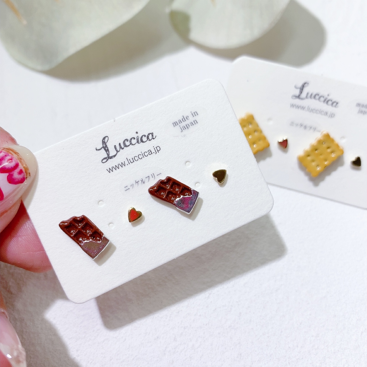 Luccica 餅乾&朱古力耳環