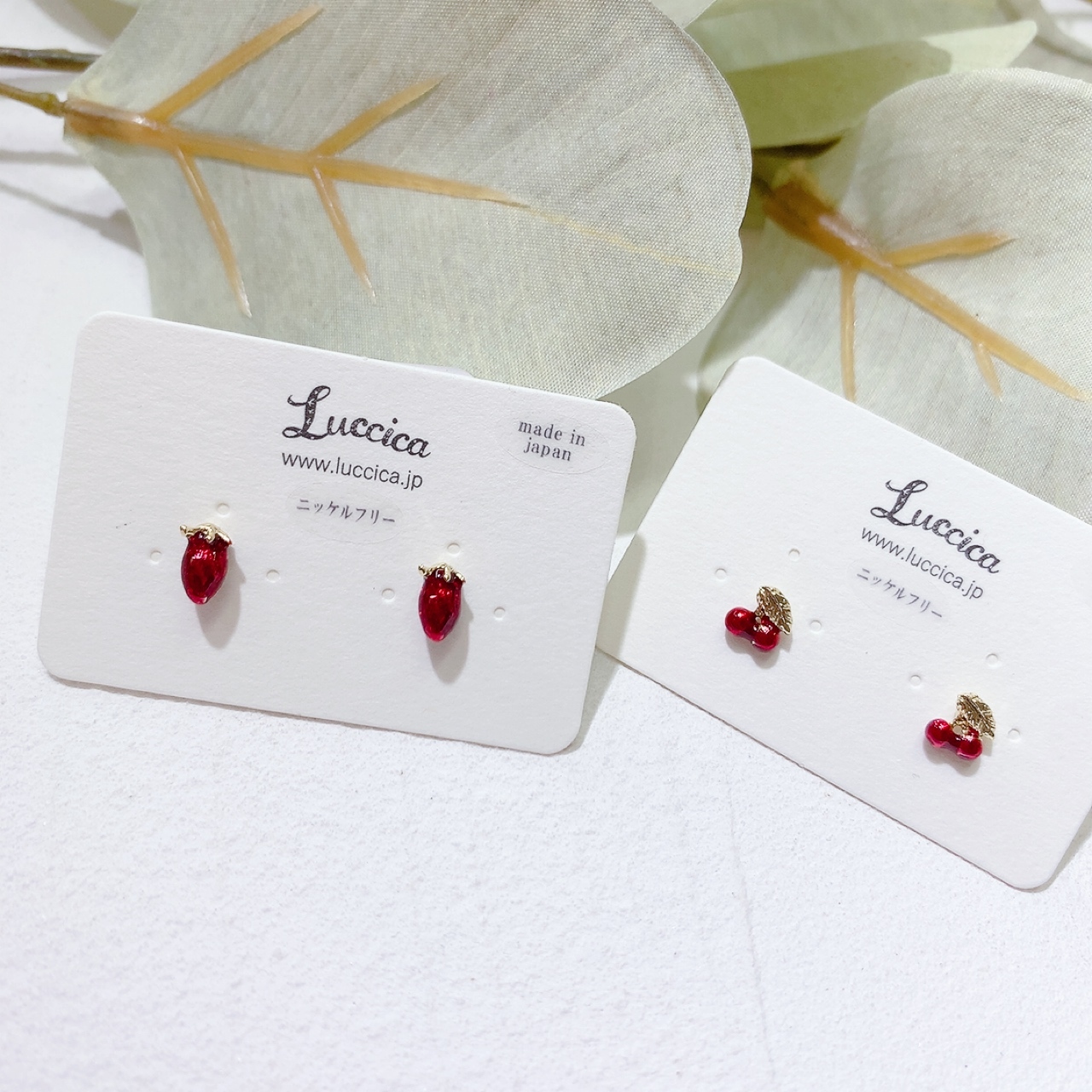 Luccica 車厘子&草莓耳環/頸鏈