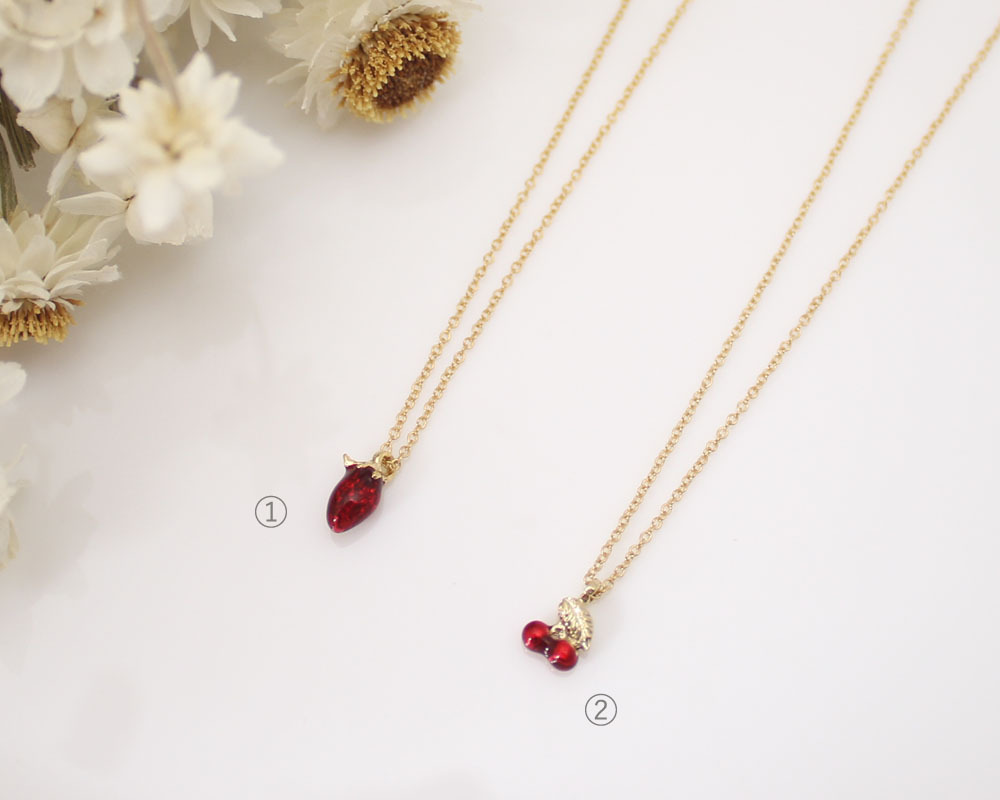 Luccica 車厘子&草莓耳環/頸鏈