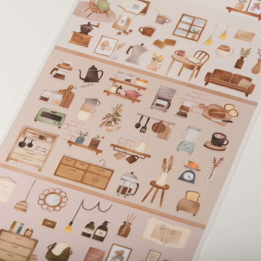 三層樓的房子透明貼紙 / MINDWAVE 日本