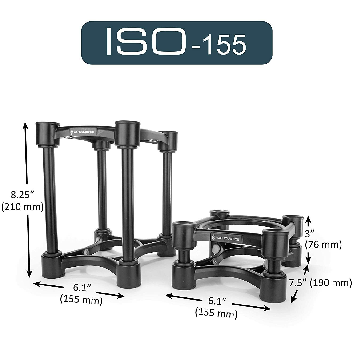 IsoAcoustics ISO-155 浮動式 角度可調 監聽喇叭架 第 3 張圖片｜三峽錄音 / 音響