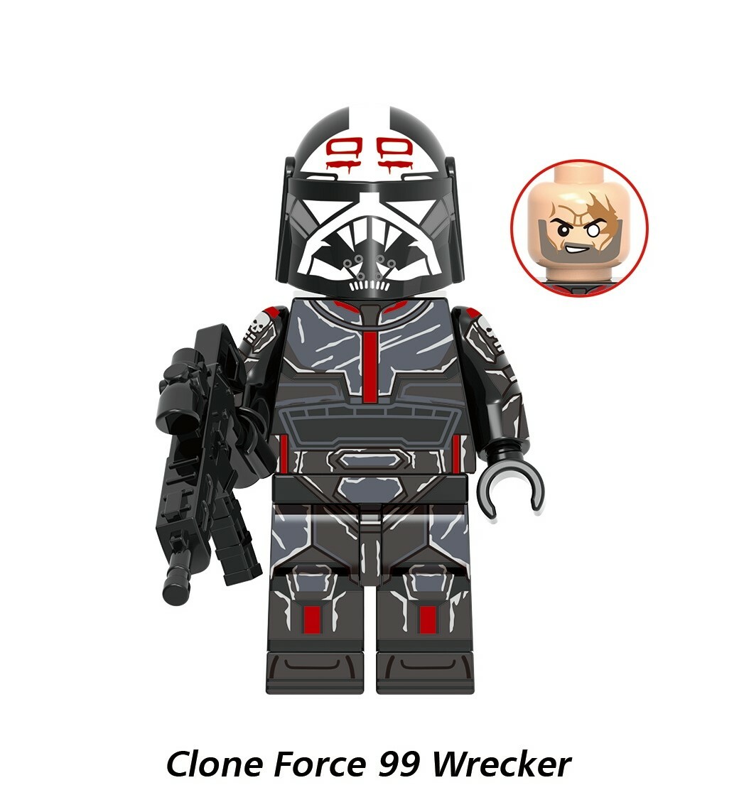 Wrecker (Bad Batch) Star Wars Custom Minifigs Fit Lego XH1660