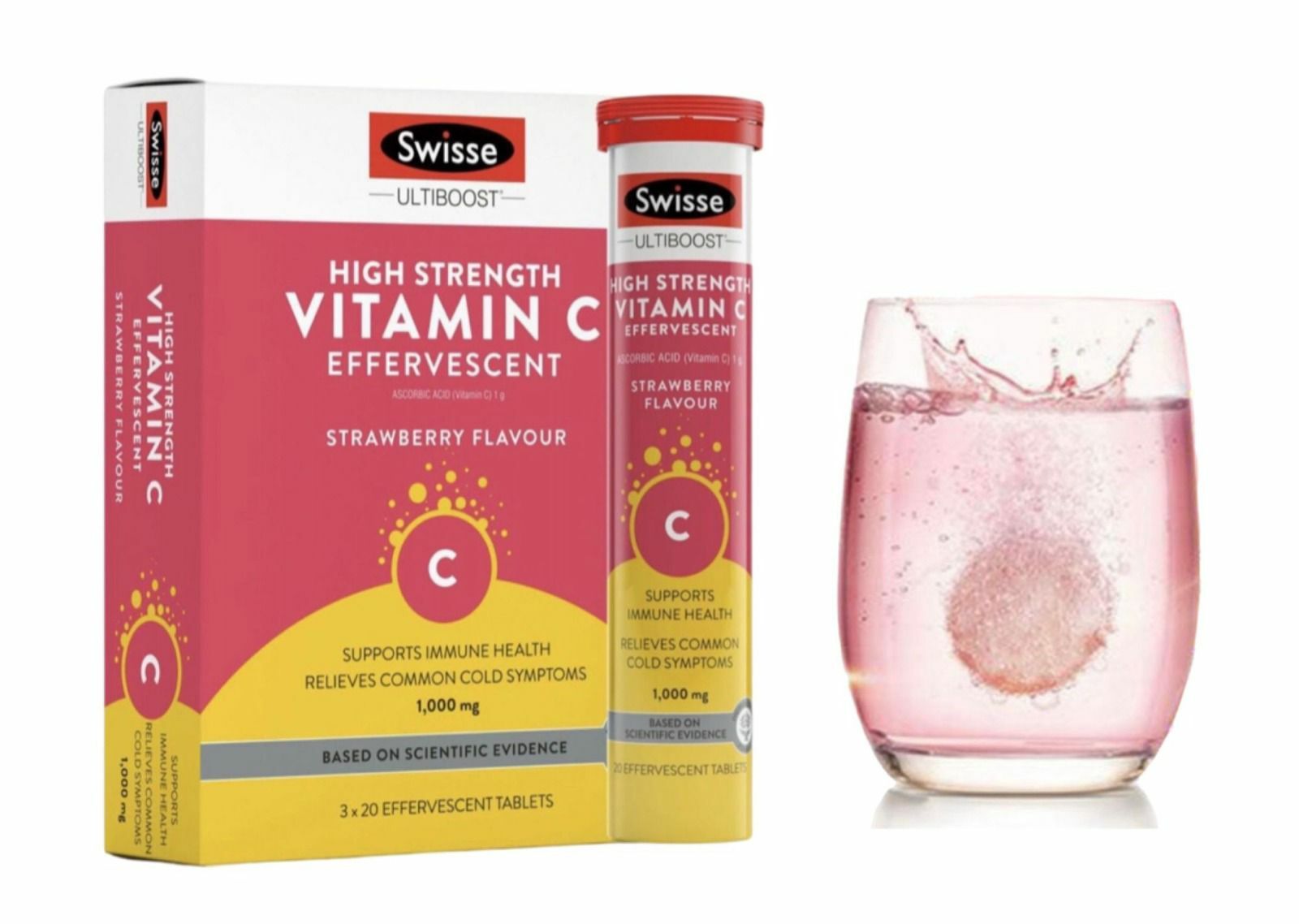 澳洲Swisse士多啤梨味高濃度維他命C