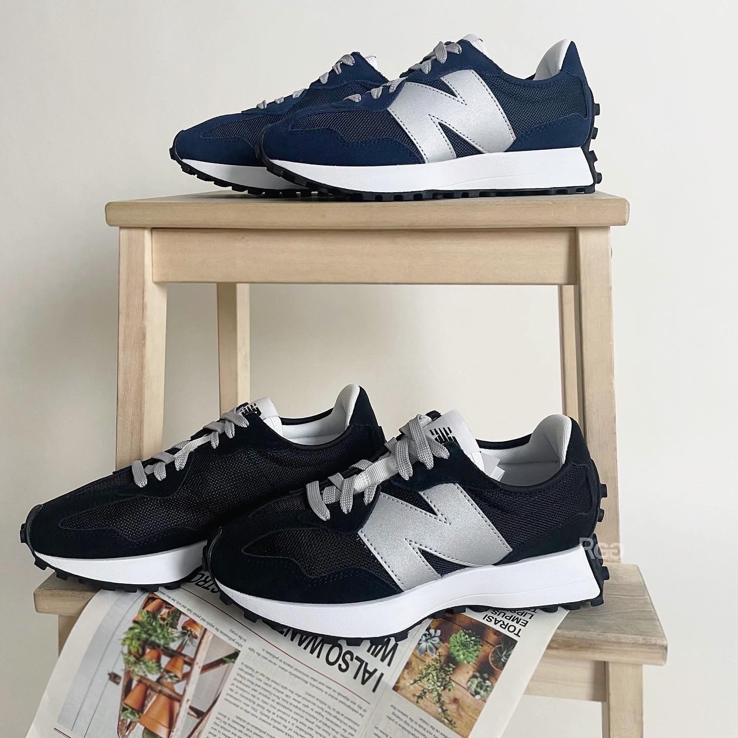 New Balance NB 327 日系復古黑藍銀(MS327MM1) (MS327MD1)