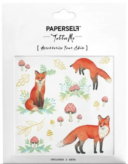 Paperself｜狐狸先生 Mr Fox 刺青紋身貼紙