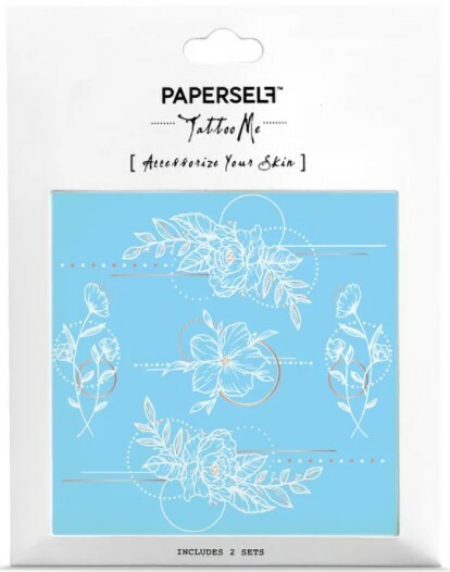 Paperself｜ 幾何花2 Geometric Flowers 2 刺青紋身貼紙