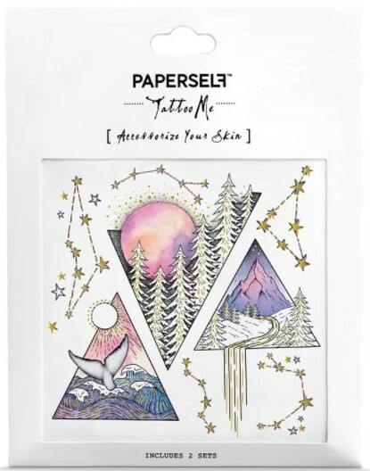 Paperself｜星月森林 Triangles 刺青紋身貼紙