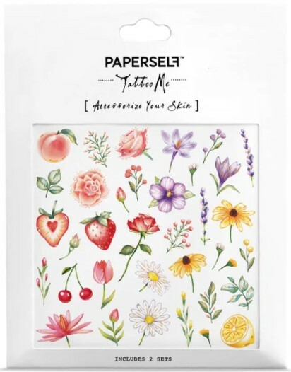 Paperself｜夏之花 Flowers & Fruits 刺青紋身貼紙
