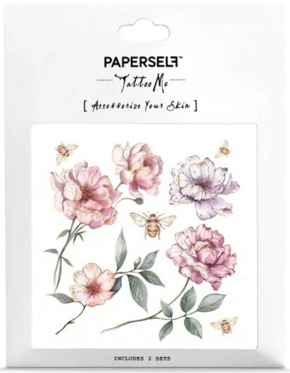 Paperself｜莫蘭緹花Bee's garden 刺青紋身貼紙