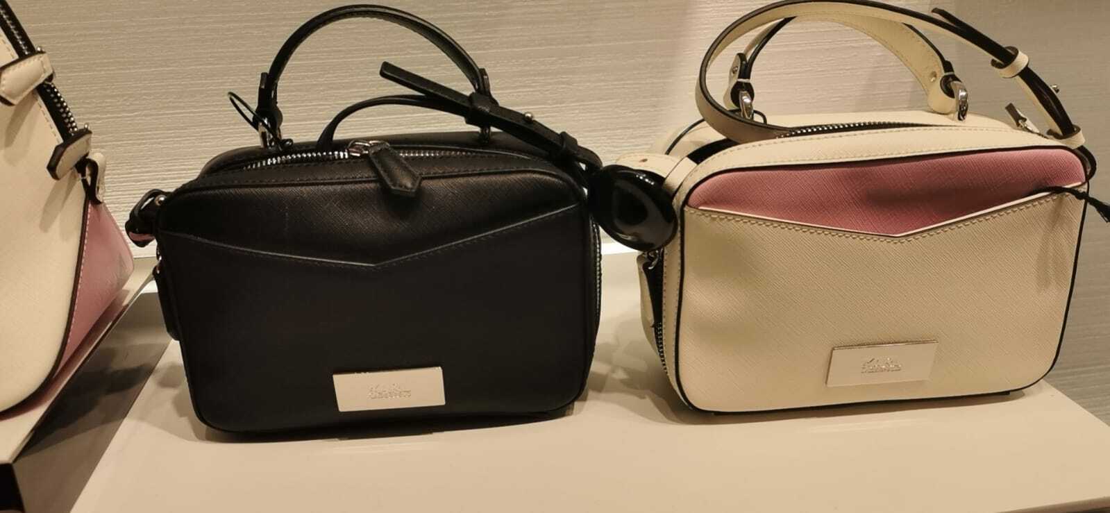 KARL LAGERFELD CAMERA SLING BAG WITH HANDLE