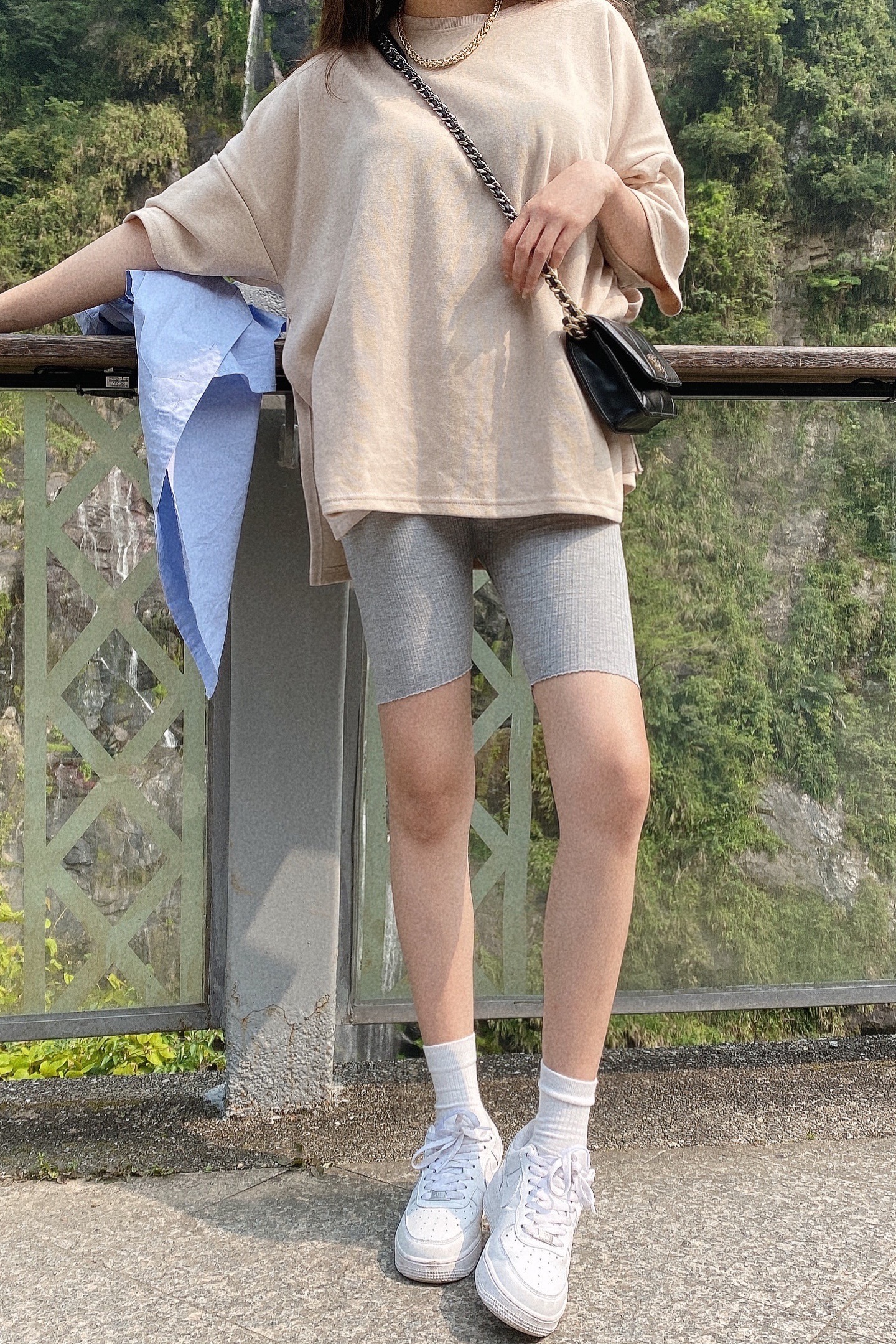 韓國側衩素面T/五色