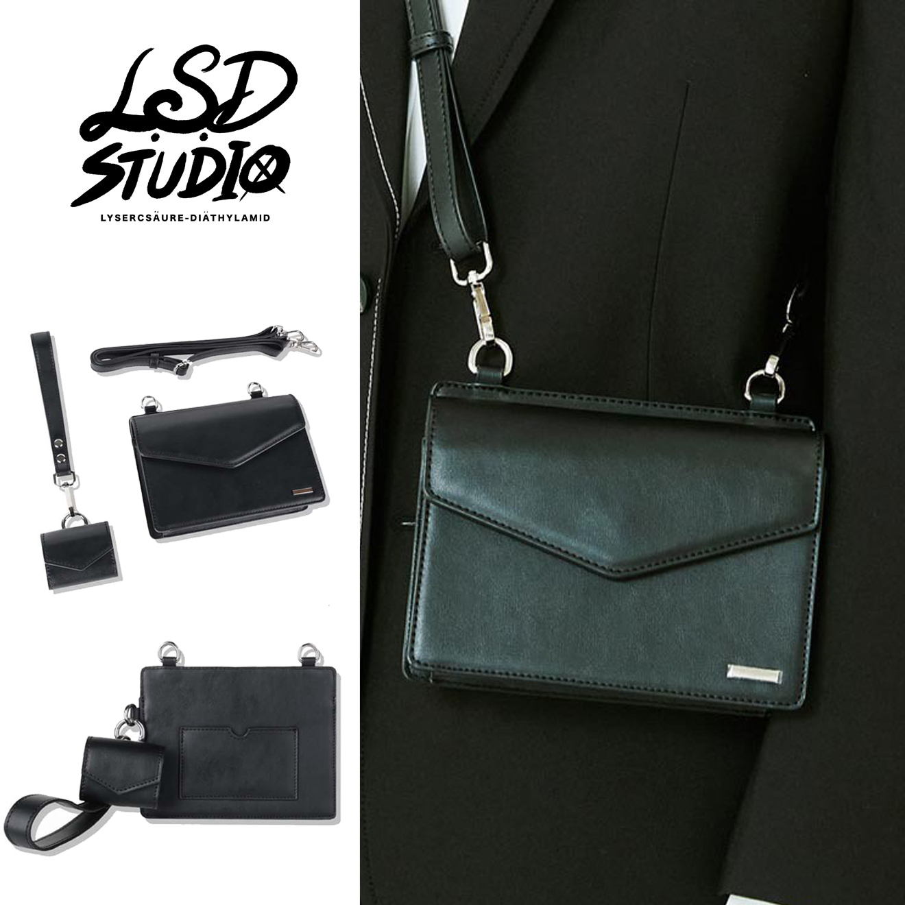 【BGSS001】韓系素面信封設計小斜肩包