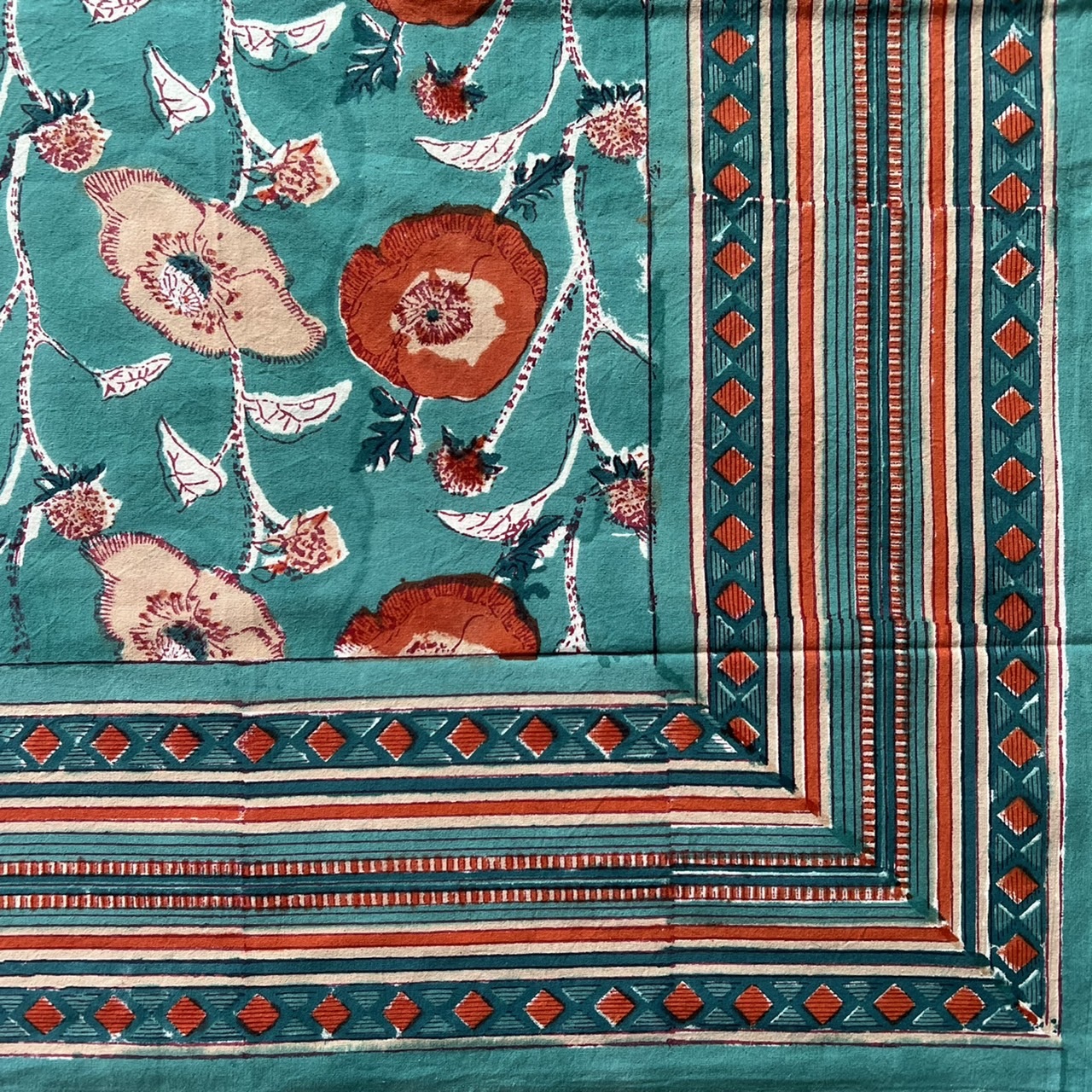 虞姬美人  純棉植染蓋印平鋪床單