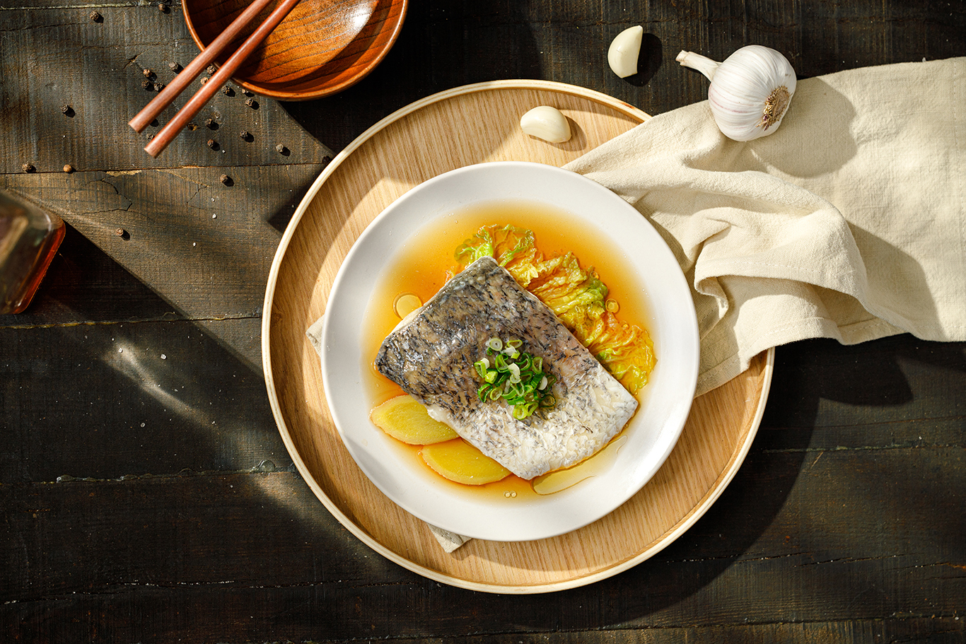 【人氣海鮮】清蒸醬燒鱸魚片