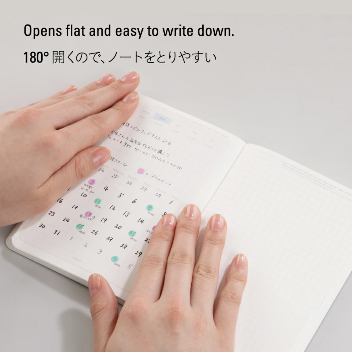 Stalogy A6 Notebook－1/2 Year Black Model (Japanese Stationery Brand)