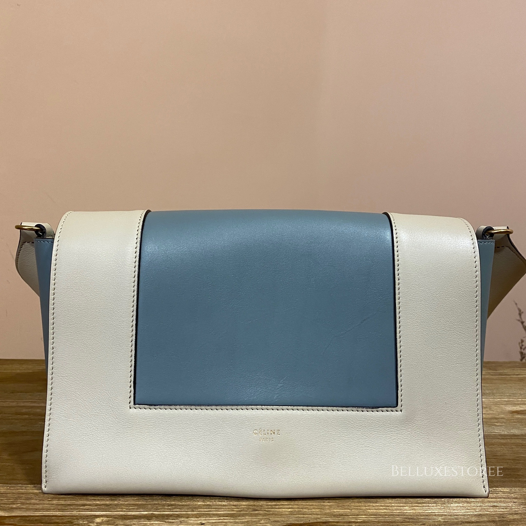 Celine frame white stone blue