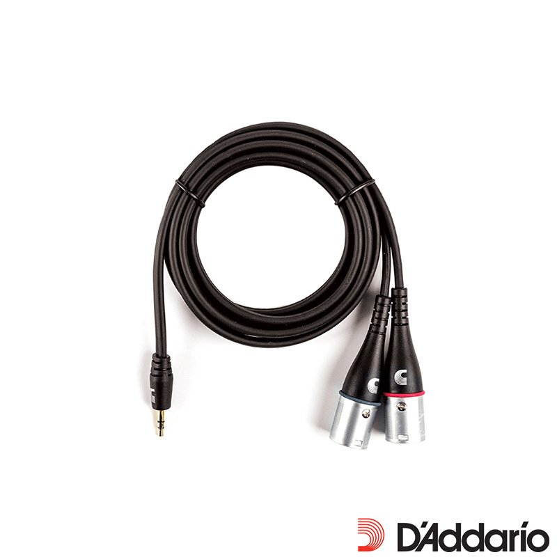 Daddario Planet Waves PW-MPXLR-06 3.5轉雙XLR 音源線 6呎