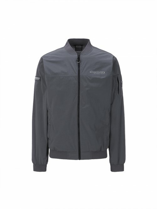 Discovery 輕量 Wilbur 男 logo臂章 外套 深灰色 DMWJ71023-MDS