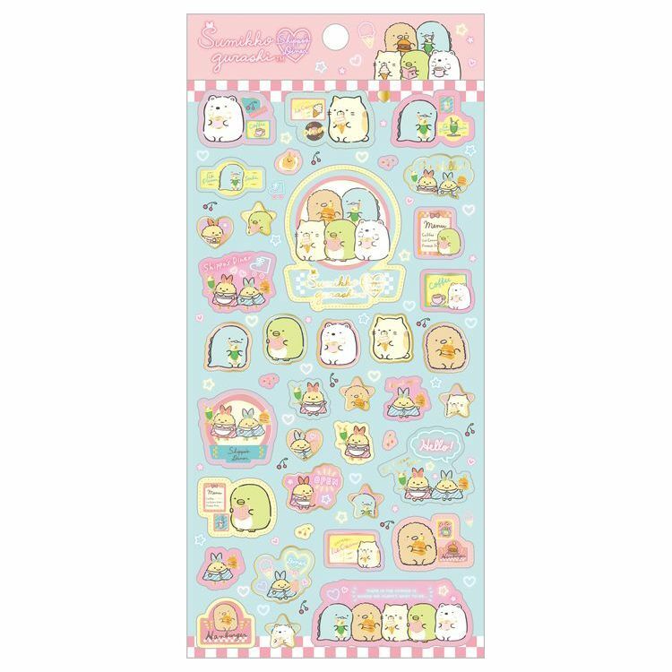 角落生物9月蝦魚餐廳系列-貼紙