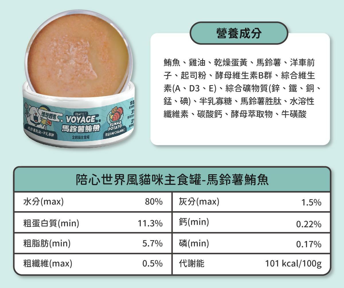 在家環遊世界 ♡ 享受貓咪專屬異國料理 陪心獨家研發！全新 水慕斯質地 罐 #市售唯一 罐罐添加不同的機能食材，健康又美味！ ✔ 0%保證！零澱粉、零穀物、無添加爭議性膠類 ✔ 符合AAFCO&NRC建議之營養標準 ✔ 適合全齡貓貓食用🥄