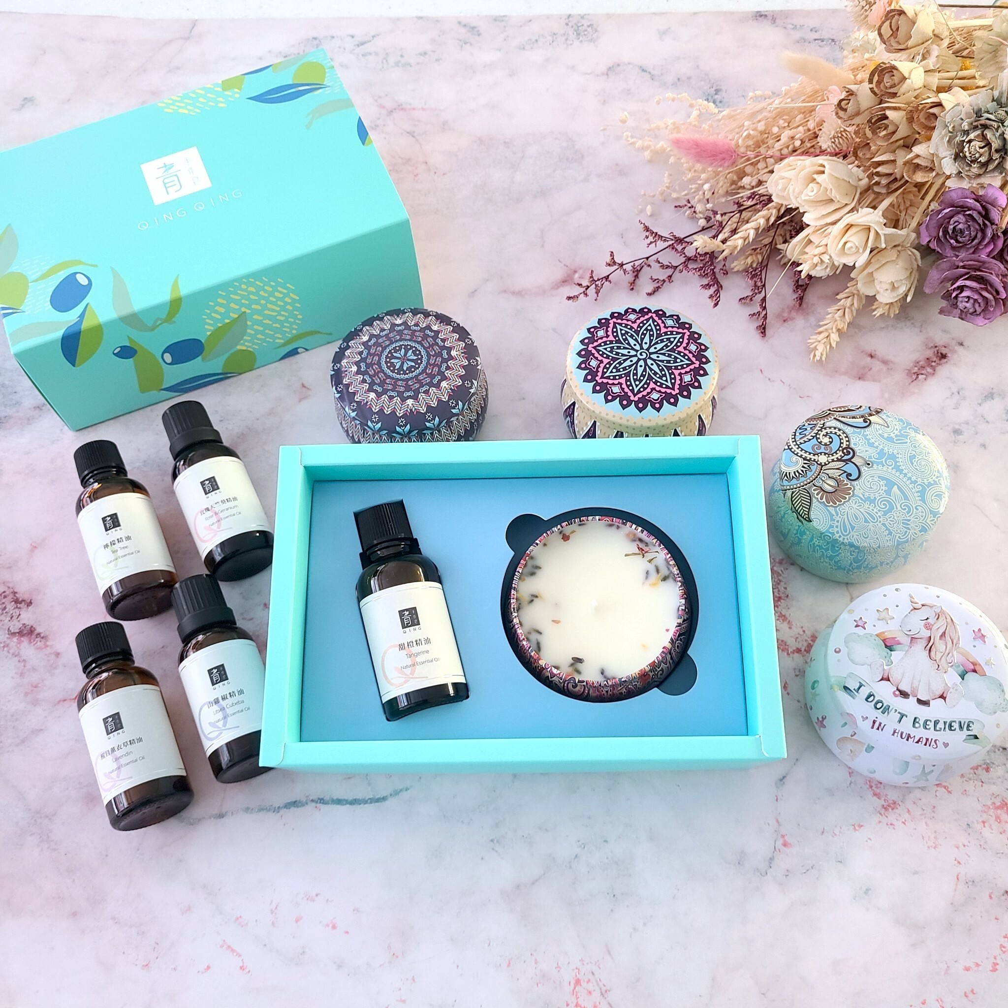 【青手作】芳香精油SPA蠟燭禮盒 | 禮物 | 送禮