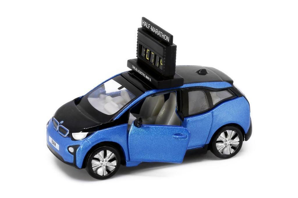 Tiny 微影 寶馬i3 馬拉松領航計時車(藍色) 「半馬」「展會限定」