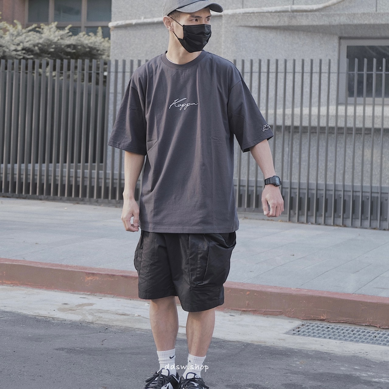 KAPPA 短袖 國外限定款 小字LOGO 黑色 咖啡色 奶茶色