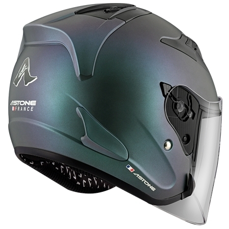 ASTONE DJR 平光綠紫 變色龍 3/4罩