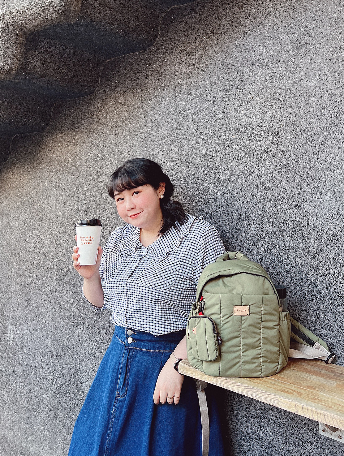 後背包 綠色包包 包包推薦 中型包 手拿包 Light Air 白日夢後背包 satana SLA0020 橄欖綠 KOL推薦 IG網紅 @blingagnes_wonderland