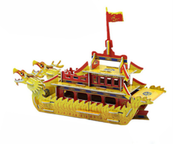 DIY可下水3D拼圖龍舟 M2128