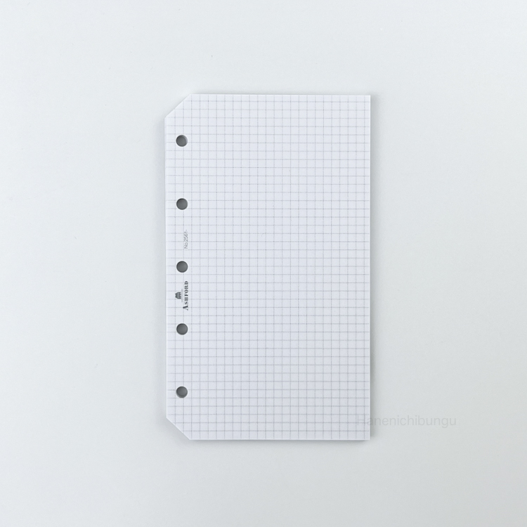 MICRO5／彩色方格內頁2.5mm（附孔洞切割線、五色、30張）