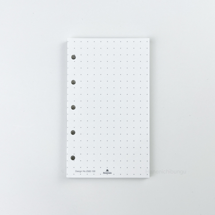 MICRO5／白色巴川紙－點格紋內頁5mm（100張入）