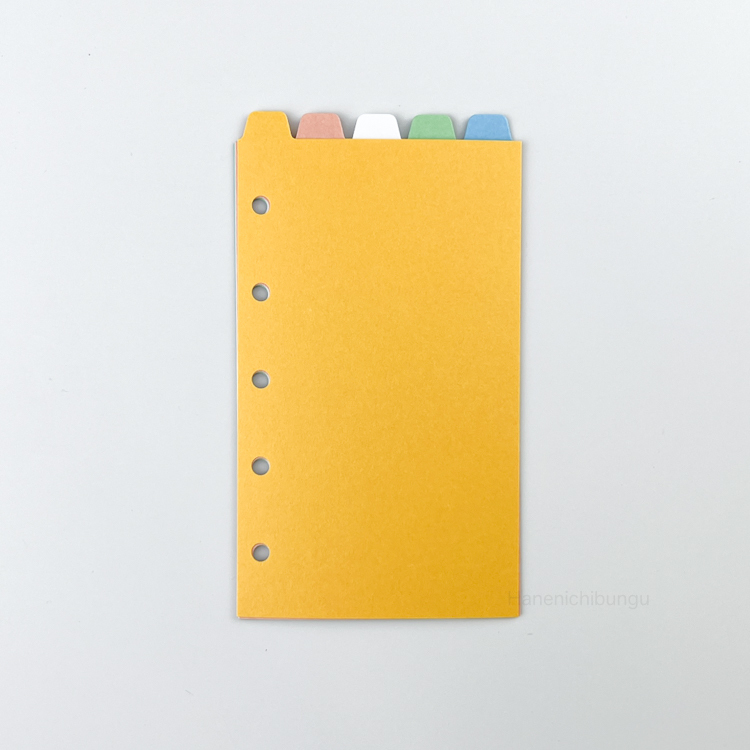 MICRO5／淺色系分隔頁－直式五段