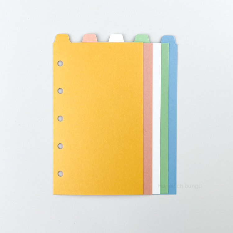 MICRO5／淺色系分隔頁－直式五段