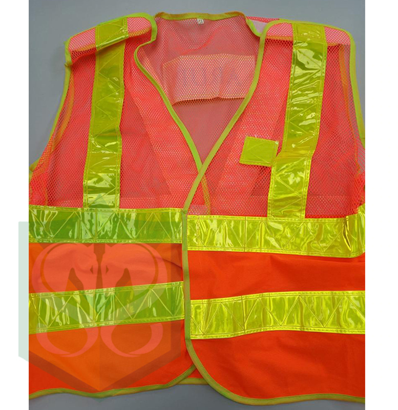 Reflective vest ( raglan and waist patch )