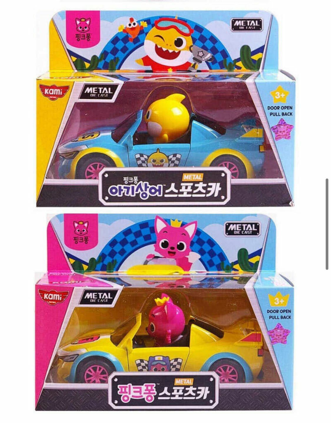 韓國🇰🇷直送Pinkfong ,baby Shark鐵製迴力巴士/迴力車