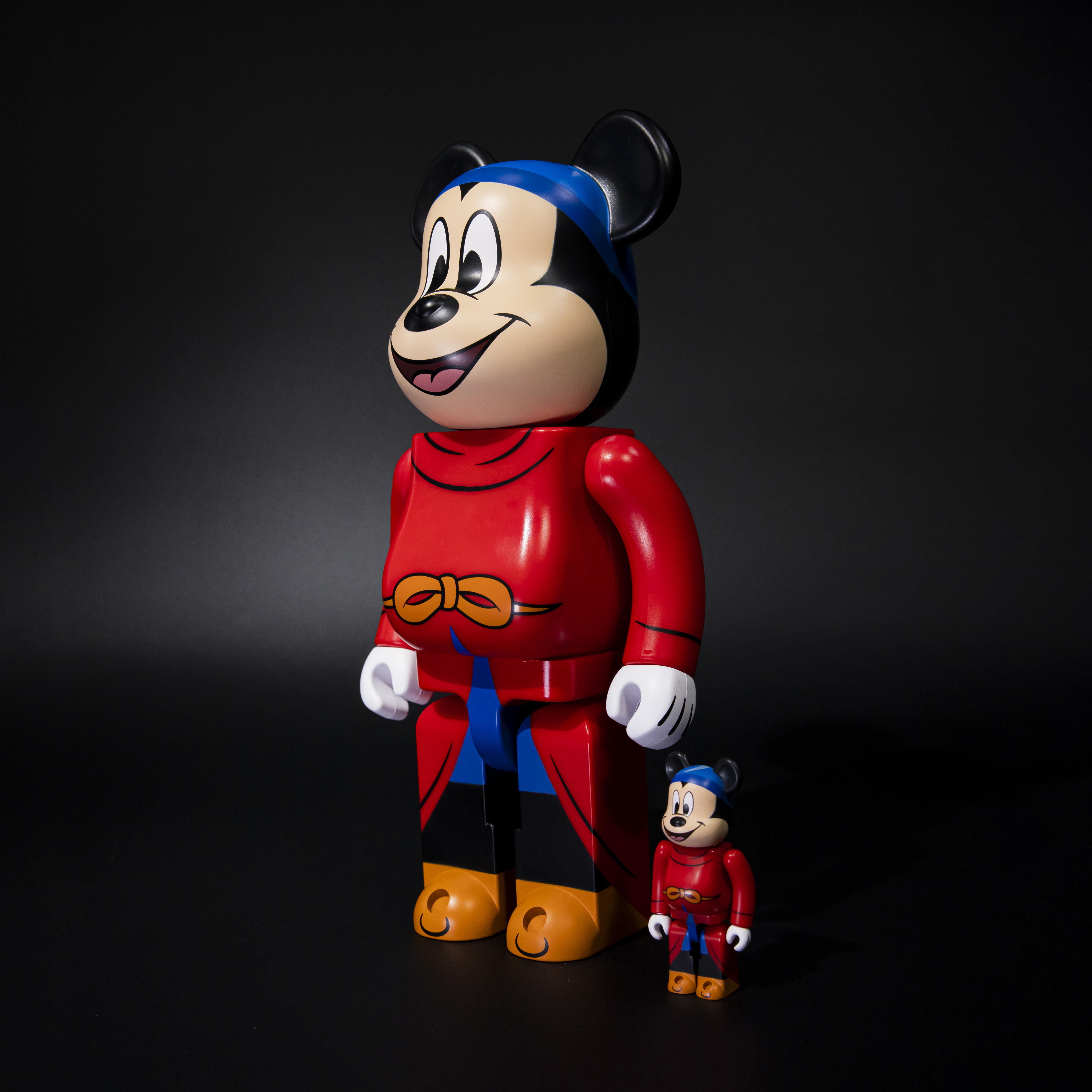 -(E5b)-BE@RBRICK X DISNEY FANTASIA MICKEY MOUSE 魔法米奇 400%+100%