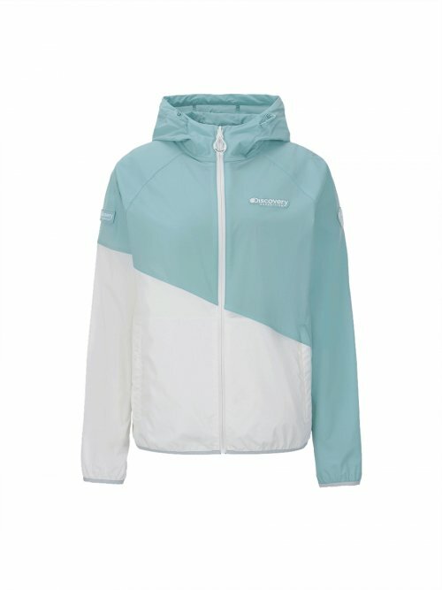 Discovery 輕量 Innoblock 運動 女 防風 連帽 外套 薄荷綠 DWWJ52023-MTD