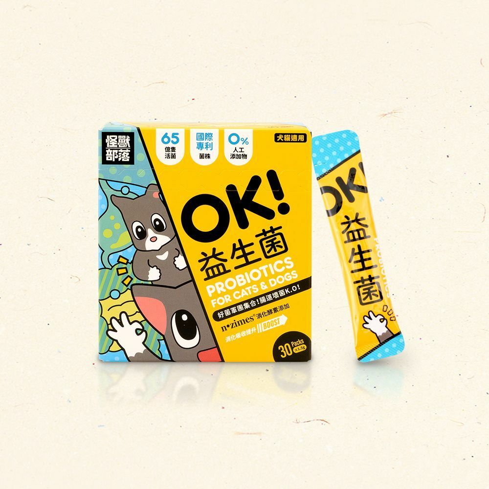 台灣【怪獸部落】OK！益生菌（1.5G×30包）