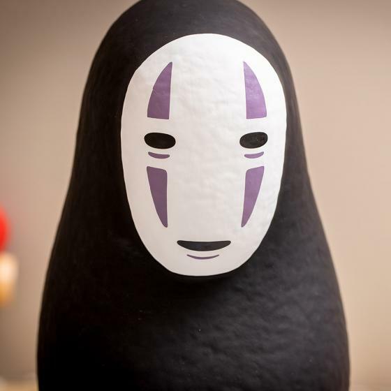 日本の紙工芸 だるま 千と千尋の神隠し カオナシ