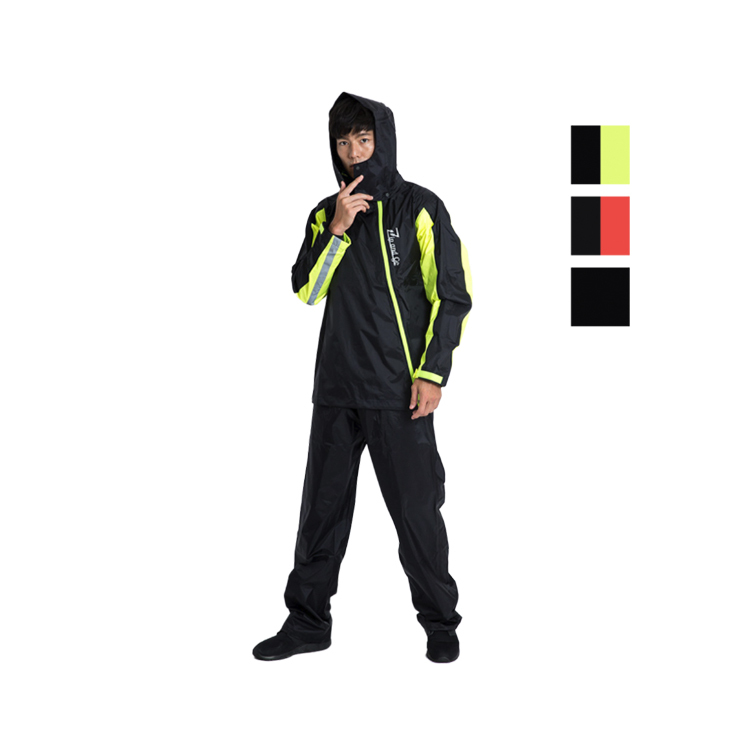 OutPerform 奧德蒙 去去雨水走斜開雙拉鍊兩件式風雨衣