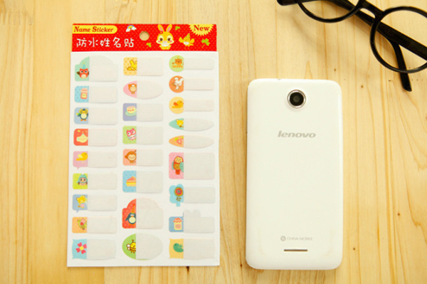 現貨區 韓版防水卡通姓名貼紙 WW004