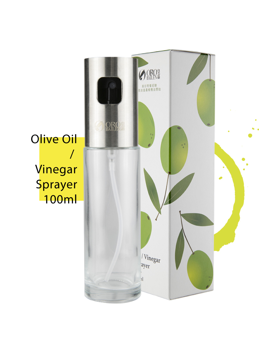 【森食良品】皇嘉萬用不鏽鋼玻璃油醋噴罐100ml
