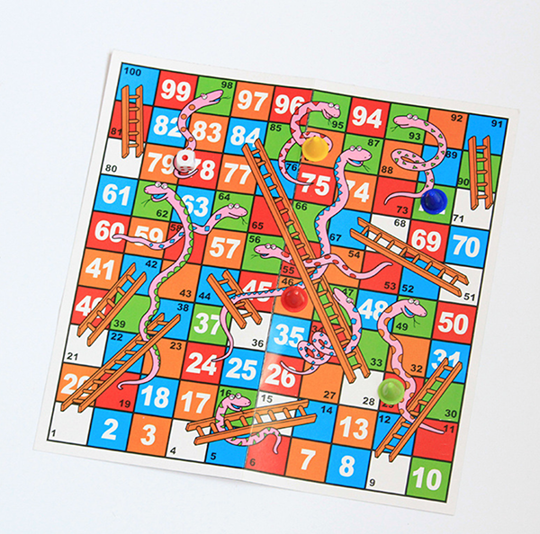 蛇棋硬紙板兒童桌游 1200